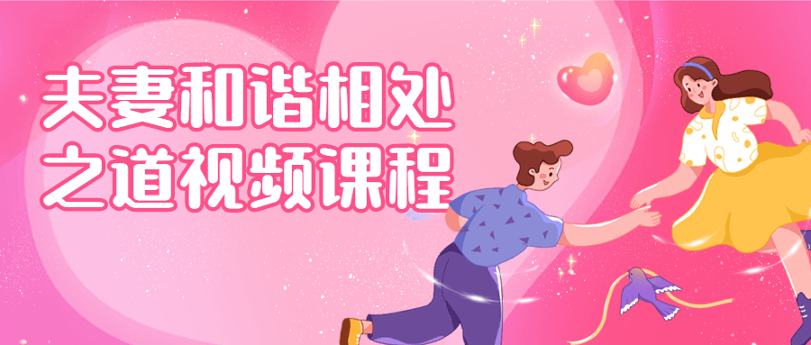 夫妻和谐相处之道视频课程-全面游戏